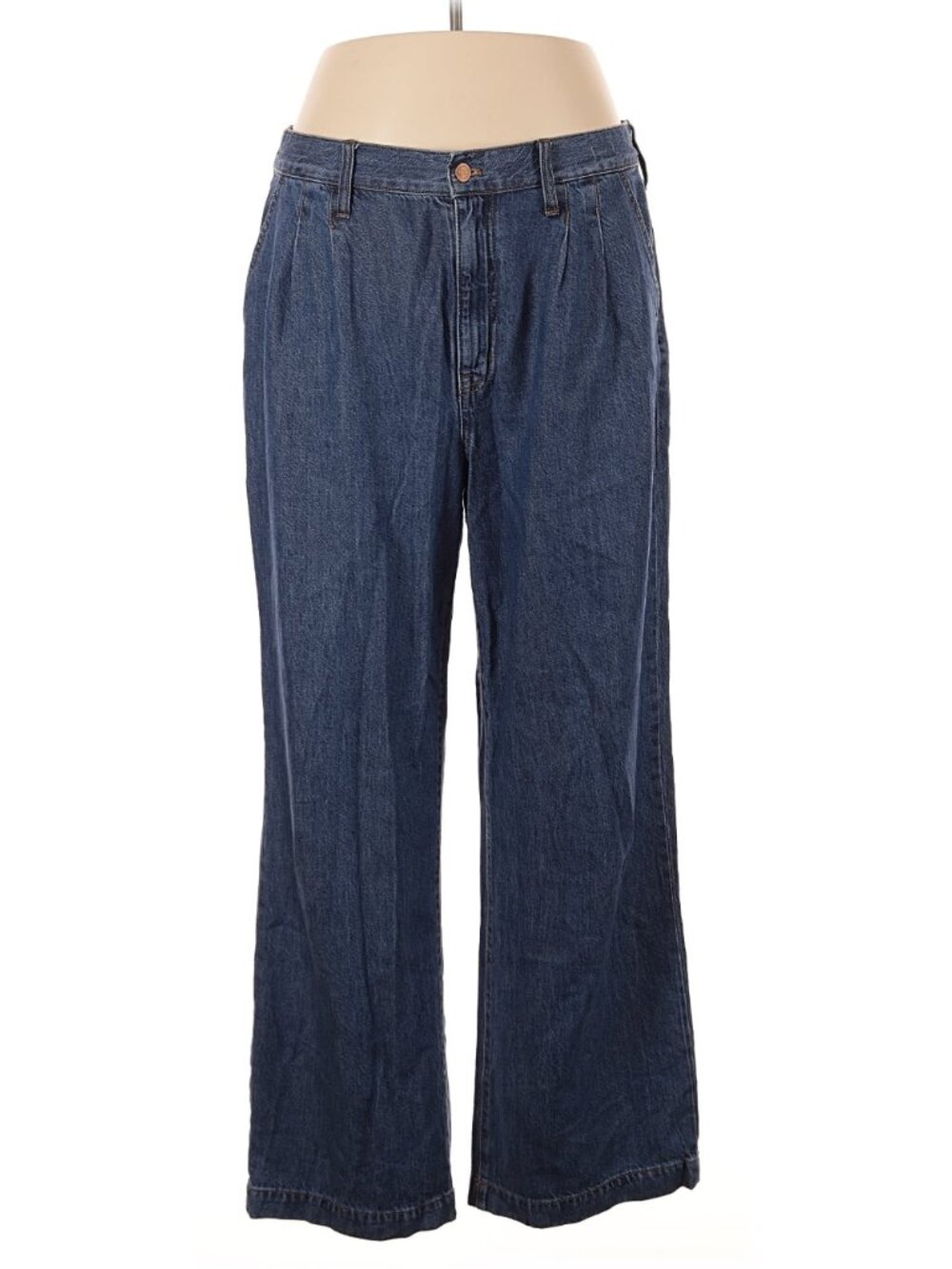 Madewell The Harlow Wide-Leg Jean in Fairson Wash / Baggy Straight Denim Size 32 - Picture 5 of 8